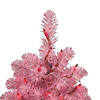 Vickerman 2' x 15" Pink Pine Tree with Pink Lights Image 1
