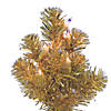 Vickerman 2' x 16" Gold Tinsel Tree with Clear Lights Image 1