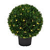 Vickerman 20" Artificial Green Cedar Ball Image 1