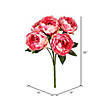 Vickerman 20" Artificial Pink Peony Bunch. Image 3