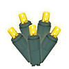 Vickerman 200 Christmas Lights LED Yellow with Green Wire Wide Angle Set - 6" Spacing, 100' Long Image 1