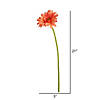 Vickerman 21" Artificial Coral Gerbera Daisy Stem, 6 per Bag Image 2