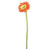 Vickerman 21" Artificial Orange Gerbera Daisy Stem, 6 per Bag Image 1