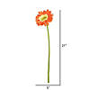 Vickerman 21" Artificial Orange Gerbera Daisy Stem, 6 per Bag Image 2