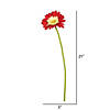 Vickerman 21" Artificial Red Gerbera Daisy Stem, 6 per Bag Image 2