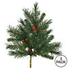 Vickerman 21" Cheyenne Pine Artificial Christmas Spray. Includes 3 sprays per pack. Image 3