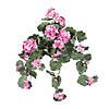 Vickerman 22" Artificial Light Pink Geranium Hanging. Image 2