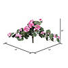 Vickerman 22" Artificial Light Pink Geranium Hanging Image 3