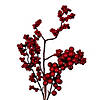 Vickerman 22" Artificial Red Outdoor Weather Resistant Berry Spray, 6 sprays per pack. Image 1
