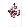Vickerman 22" Artificial Red Outdoor Weather Resistant Berry Spray, 6 sprays per pack. Image 4