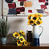 Vickerman 22" Artificial Yellow Sunflower Bush Image 1