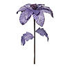 Vickerman 22" Lavender Velvet Glitter Trim Poinsettia, 6 per bag. Image 1