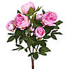 Vickerman 23'' Artificial Cerise Peony Bush Image 1