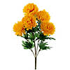 Vickerman 23" Artificial Marigold Yellow Mum Bush Image 1