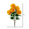 Vickerman 23" Artificial Marigold Yellow Mum Bush Image 1