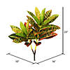Vickerman 23" Real Touch Artificial Croton Spray. Includes 3 sprays per pack. Image 2