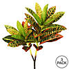 Vickerman 23" Real Touch Artificial Croton Spray. Includes 3 sprays per pack. Image 3