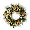 Vickerman 24" Artificial Christmas Wreath, Battery Operated Warm White Lights Image 1