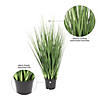 Vickerman 24" Artificial Potted Extra Full Green Grass Image 4