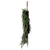 Vickerman 24" Artificial Snow Cedar Hanging Wreath with Pinecones. Image 2