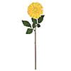 Vickerman 24" Artificial Yellow Zinnia Stem - 3/pk Image 1