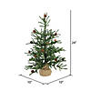 Vickerman 24" Carmel Pine Artificial Christmas Tree, Unlit Image 3