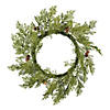 Vickerman 24" Cedar Pinecone Artificial Christmas Wreath, Unlit Image 1