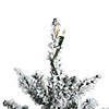 Vickerman 24" Flocked Anoka Pine Christmas Tree with Warm White LED Lights Image 1