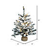 Vickerman 24" Flocked Anoka Pine Christmas Tree with Warm White LED Lights Image 2
