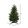 Vickerman 24" Frasier Fir Christmas Tree with Clear Lights Image 1