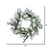 Vickerman 24" Frosted Ansell Pine Artificial Christmas Wreath, Unlit Image 1