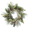 Vickerman 24" Frosted Myers Pine Wreath - Unlit Image 1