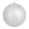 Vickerman 24" Giant Silver Ornament. It measures 24 inches in diameter and is made with shatterproof plastic which is resistant to Breaking. UV Resistent Coating. Image 1