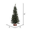 Vickerman 24" Mini Pine Artificial Christmas Tree, Unlit Image 3