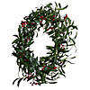 Vickerman 24" Red Berry and Mistletoe Wreath. Image 3