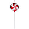 Vickerman 24" Red-White Candy Lollipop Christmas Ornament Image 1