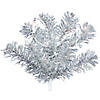 Vickerman 24" Silver Christmas Wreath with Silver Lights Image 1