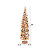 Vickerman 24" Vintage Tabletop Frosted Gold Artificial Christmas Tree, Gold, Silver Ornament Image 1