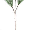 Vickerman 25" Artificial Snow Pine Needle Spray, 3 per bag. Image 2