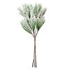 Vickerman 25" Artificial Snow Pine Needle Spray, 3 per bag. Image 3
