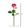 Vickerman 26" Artificial Deep Pink Rose Stem, 6 per Bag Image 1