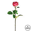 Vickerman 26" Artificial Deep Pink Rose Stem, 6 per Bag Image 2
