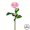 Vickerman 26" Artificial Pale Pink Rose Stem, 6 per Bag Image 2