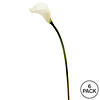 Vickerman 26'' Artificial White Calla Lily Stem, 6 per Bag Image 2