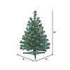 Vickerman 26" Oregon Fir Christmas Tree with Multi-Colored LED Lights Image 1