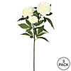 Vickerman 27" Artificial Cream Rose Spray. Includes 3 sprays per pack. Image 3