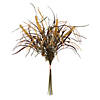 Vickerman 27" Artificial Yellow Euphorbia Onion Grass Bush. Image 1