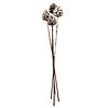 Vickerman 27" Glitter Artificial Snow Pinecone Stem, 4 per bag. Image 3