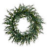 Vickerman 28" Artificial Mixed Fern Cedar Wreath Image 1