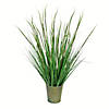 Vickerman 28" Artificial Potted Green Reed Grass Image 1